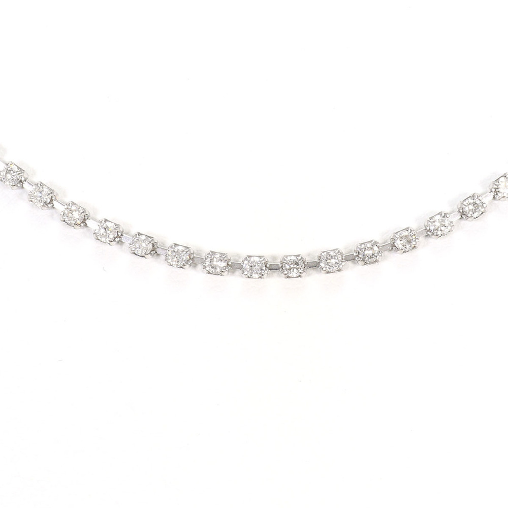 VINTAGE Silver Diamond Necklace